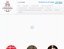 Tablet Screenshot of parroquiacovadonga.es